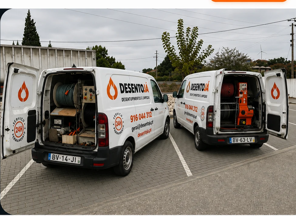 Viaturas DesentoJá equipadas para manutenção preventiva de redes de esgoto